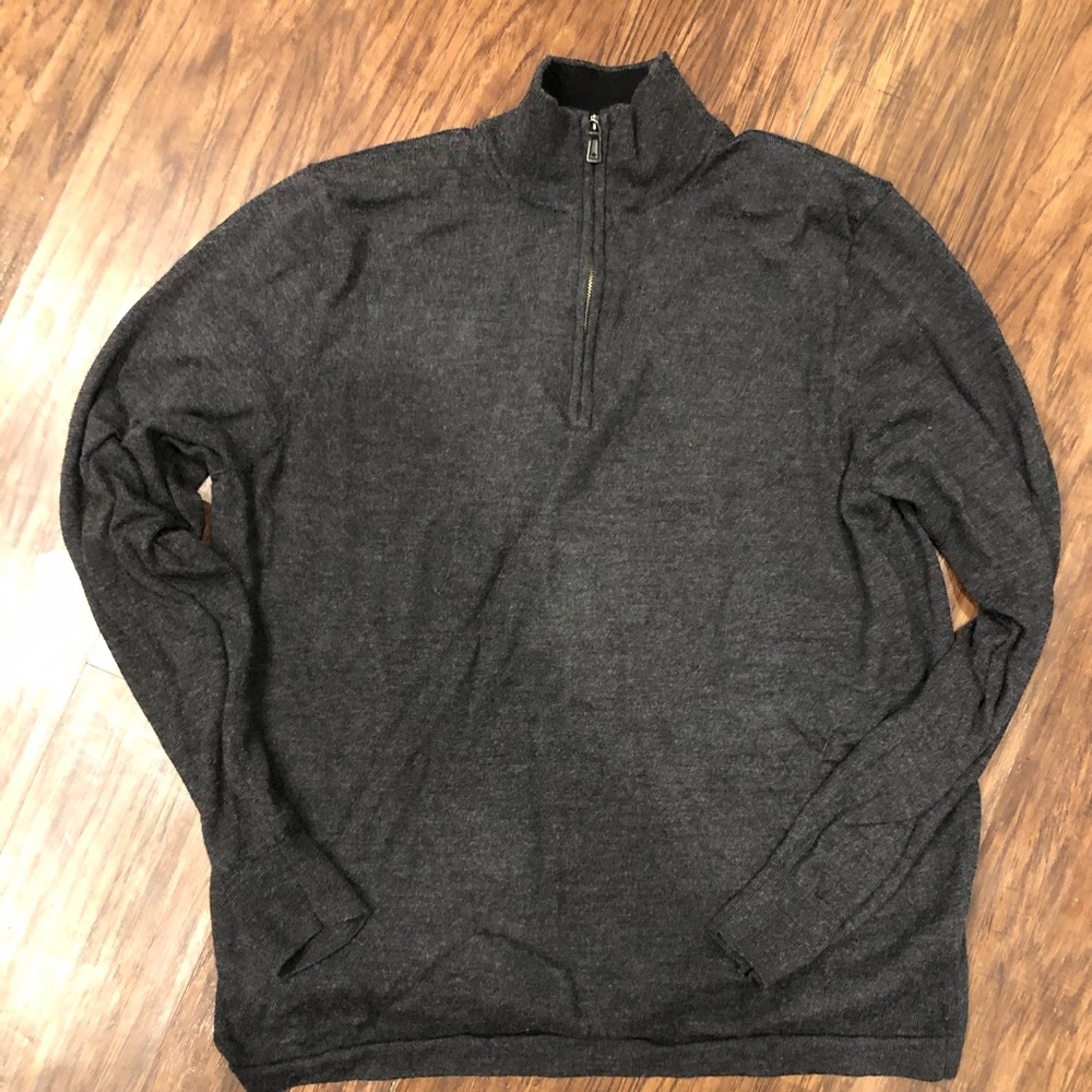 Wool 1/4 zip sweater XL